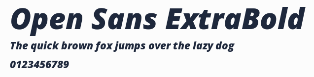 Open Sans ExtraBold