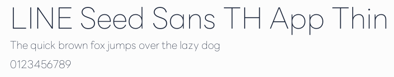 LINE Seed Sans TH App Thin