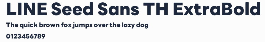 LINE Seed Sans TH ExtraBold