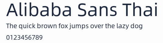 Alibaba Sans Thai