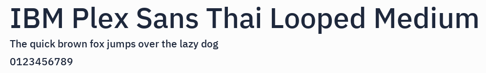 IBM Plex Sans Thai Looped Medium