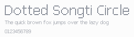 Dotted Songti Circle