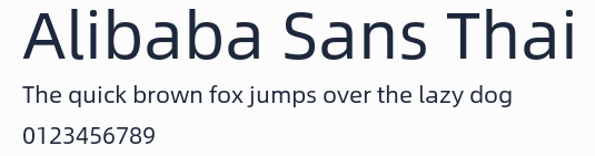 Alibaba Sans Thai
