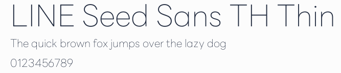LINE Seed Sans TH Thin