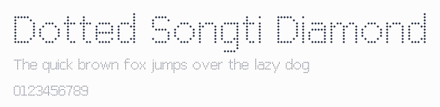 Dotted Songti Diamond