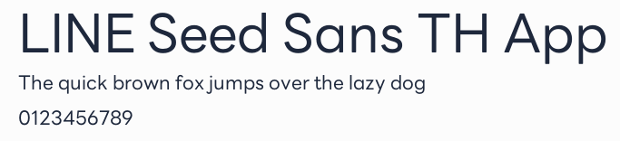 LINE Seed Sans TH App