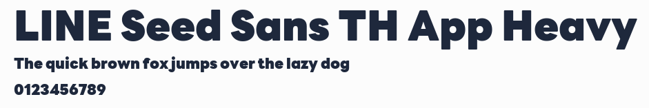 LINE Seed Sans TH App Heavy