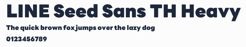 LINE Seed Sans TH Heavy