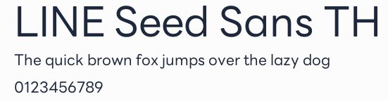 LINE Seed Sans TH