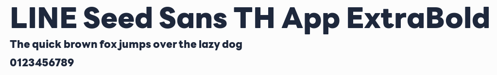 LINE Seed Sans TH App ExtraBold