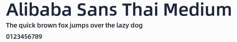 Alibaba Sans Thai Medium