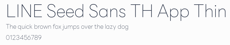 LINE Seed Sans TH App Thin