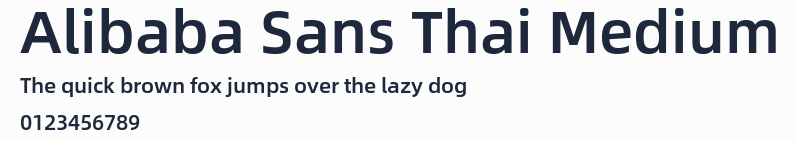 Alibaba Sans Thai Medium