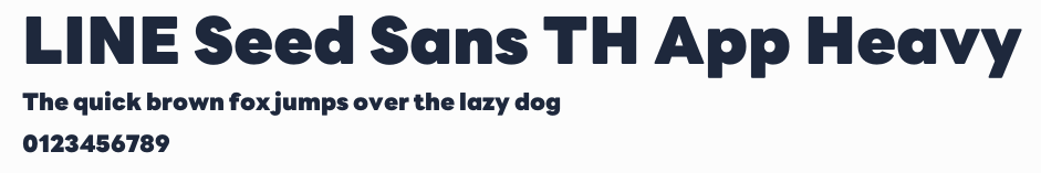 LINE Seed Sans TH App Heavy