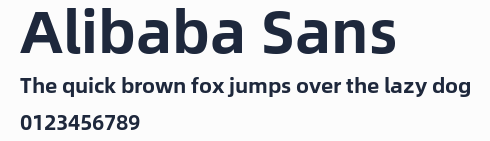 Alibaba Sans預覽圖