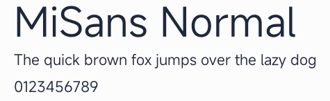 MiSans Normal