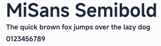 MiSans Semibold