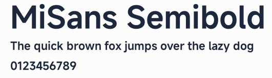 MiSans Semibold