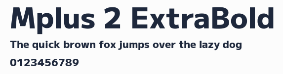 Mplus 2 ExtraBold