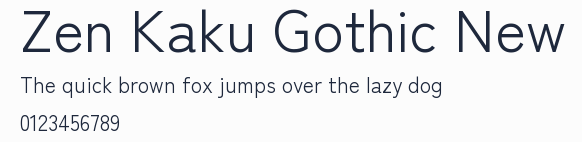 Zen Kaku Gothic New