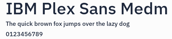 IBM Plex Sans Medm