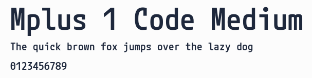 Mplus 1 Code Medium