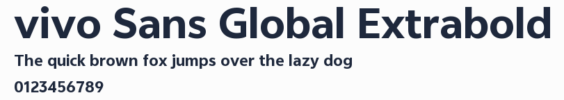 vivo Sans Global Extrabold