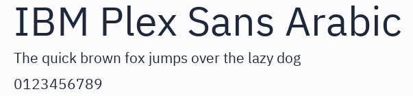 IBM Plex Sans Arabic