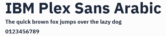 IBM Plex Sans Arabic