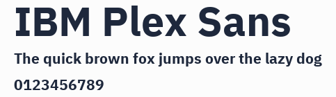 IBM Plex Sans