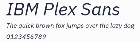 IBM Plex Sans