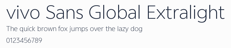 vivo Sans Global Extralight