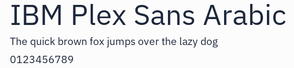 IBM Plex Sans Arabic