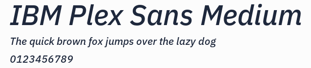IBM Plex Sans Medium