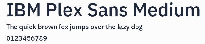 IBM Plex Sans Medium
