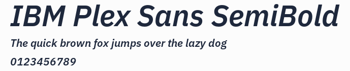 IBM Plex Sans SemiBold