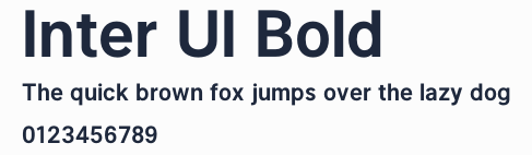 Inter UI Bold