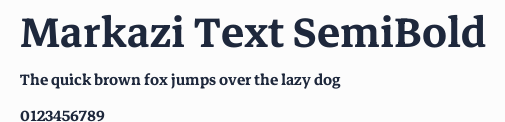 Markazi Text SemiBold