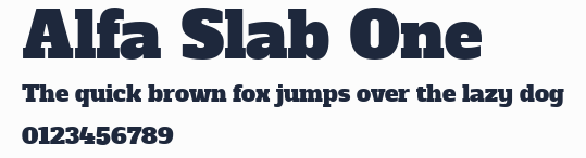 Alfa Slab One預覽圖