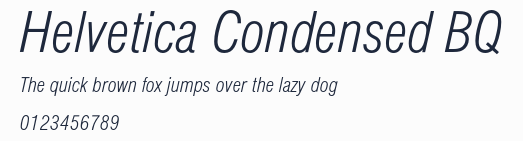 Helvetica Condensed BQ預覽圖