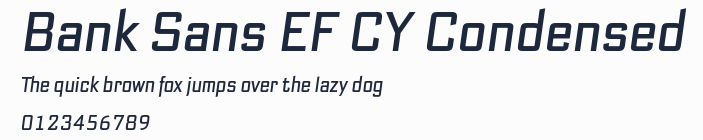 Bank Sans EF CY Condensed