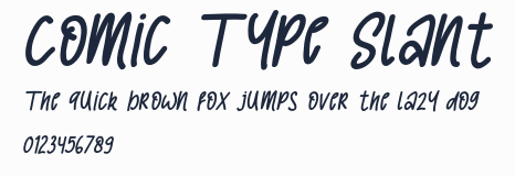 Comic Type Slant預覽圖