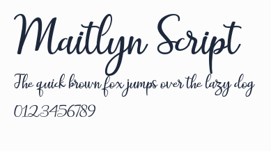 Maitlyn Script預覽圖