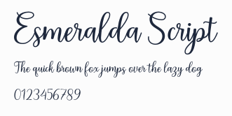 Esmeralda Script預覽圖