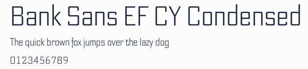 Bank Sans EF CY Condensed