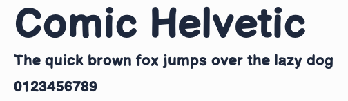 Comic Helvetic預覽圖