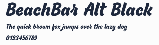 BeachBar Alt Black