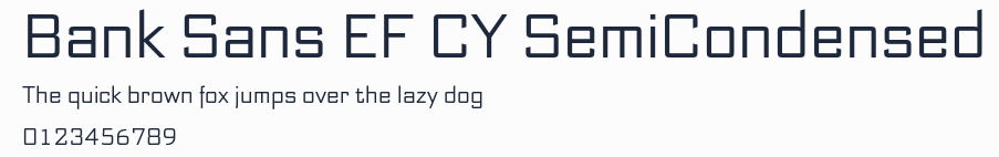 Bank Sans EF CY SemiCondensed預覽圖