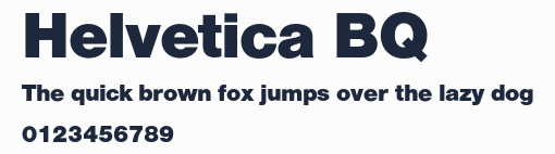 Helvetica BQ預覽圖