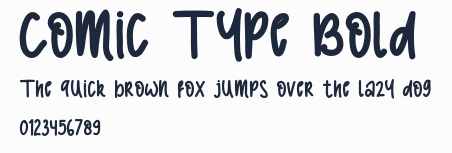 Comic Type Bold預覽圖